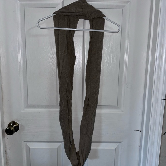 Tan Knit Infinity Scarf - Picture 2 of 2